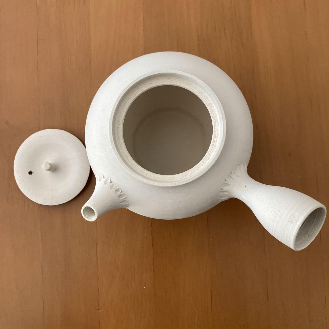 Amazon.co.jp: 煎茶道具 茶道具 陶岳 白泥 急須 ボーフラ 湯沸し